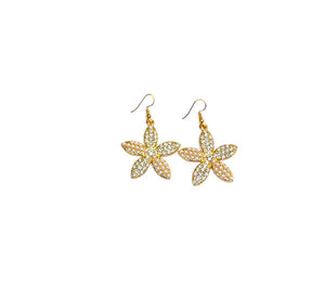 Gold Tone Faux Pearl and Crystal Combination Earrings - Reed House of Jewels Gold Tone Faux Pearl and Crystal Combination Earrings - Reed House of Jewels