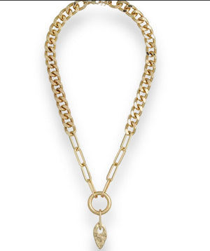 Gold Tone 18 Inch Curb Chain Necklace - Reed House of Jewels Gold Tone 18 Inch Curb Chain Necklace - Reed House of Jewels