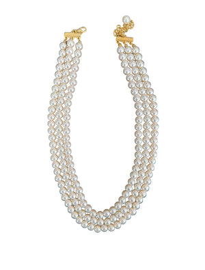 Three Strand Blush Pink Pearl Necklace - Reed House of Jewels Three Strand Blush Pink Pearl Necklace - Reed House of Jewels