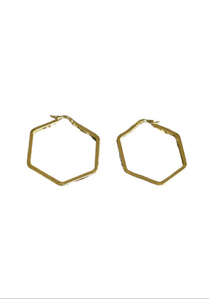 45 MM Crystal Hex Click Top Hoops - Reed House of Jewels 45 MM Crystal Hex Click Top Hoops - Reed House of Jewels