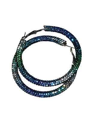Multicolor Sequin Hoop Earrings - Reed House of Jewels Multicolor Sequin Hoop Earrings - Reed House of Jewels