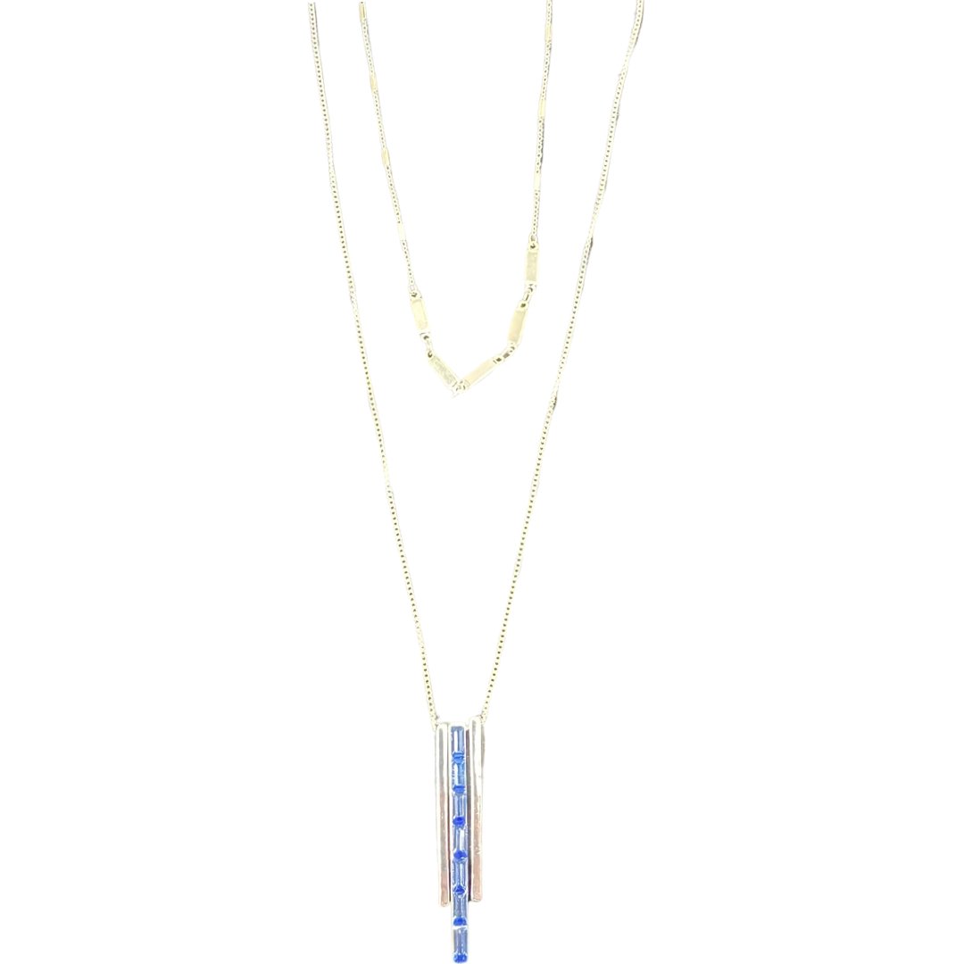 Silver and Sapphire Layer Necklace – Reed House of Jewels