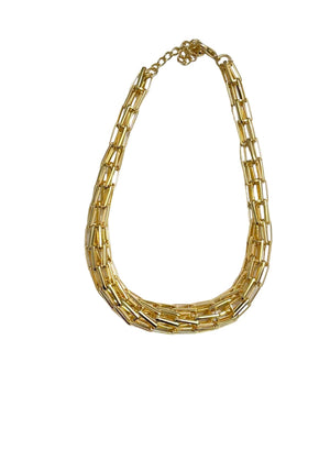 Round Style Paper Clip Choker Necklace - Reed House of Jewels Round Style Paper Clip Choker Necklace - Reed House of Jewels