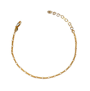 18k Gold Filled 2mm Rounded 3x1 Figaro Anklet - Reed House of Jewels 18k Gold Filled 2mm Rounded 3x1 Figaro Anklet - Reed House of Jewels