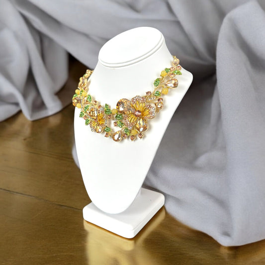 Golden Floral Necklace - Reed House of Jewels