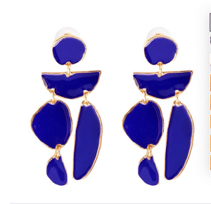 Mandy Drop Earrings- Navy Mandy Drop Earrings- Navy
