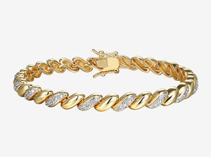 Slash Diamond Accent 7.25 Inch Tennis Bracelet - Reed House of Jewels Slash Diamond Accent 7.25 Inch Tennis Bracelet - Reed House of Jewels