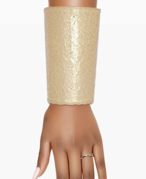 Long Gold Hammered Bracelet Cuff - Reed House of Jewels Long Gold Hammered Bracelet Cuff - Reed House of Jewels