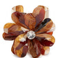 Brown Flower Cuff Bracelet - Reed House of Jewels