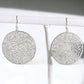 Silver Tone Filigree Disk Earrings - Reed House of Jewels