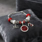 DST Snake Chain Triple Charm Bead Bracelet - Reed House of Jewels