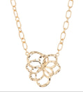 Hammered Floral Pendant Necklace - Reed House of Jewels