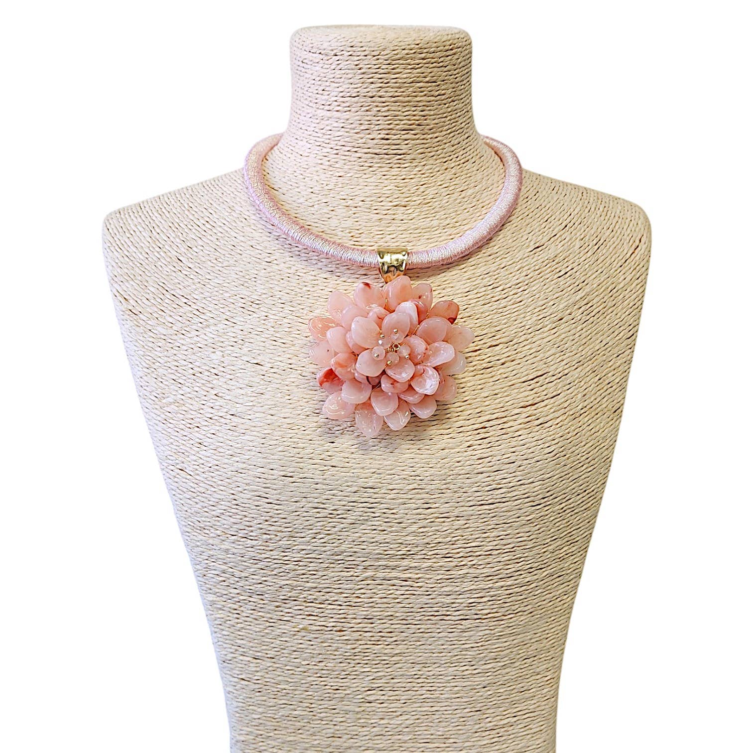 Pink Flower Collar Sakura Necklace - Reed House of Jewels