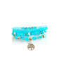 Teal Tree of Life Beaded Stack Bracelet - Reed House of Jewels