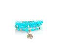 Teal Tree of Life Beaded Stack Bracelet - Reed House of Jewels