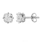 Square Cubic Zirconia Cushion Stud Sterling Silver Earrings - Reed House of Jewels
