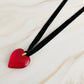 Bold In Red Black Sash Necklace - Reed House of Jewels