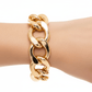 Oversized Cuban Link Gold Tone Bracelet - Reed House of Jewels
