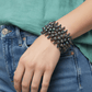 Iridescent Turquoise/Teal Crystal Beaded Fashion Bracelet - Reed House of Jewels