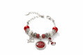 DST Snake Chain Triple Charm Bead Bracelet - Reed House of Jewels