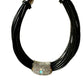 Black Leather Multi Strand Necklace - Reed House of Jewels