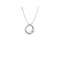 Silver Mesh Chain with Hammered Pendant Necklace - Reed House of Jewels