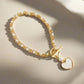 Layered Pearl Chain Heart Bracelet - Reed House of Jewels