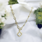 Crystal Motif Clover Pendant Necklace - Reed House of Jewels