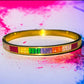 Multi - Color Crystals Bangle Bracelet - Reed House of Jewels