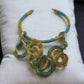 Blue and Green Statement Collar Necklace - Reed House of Jewels