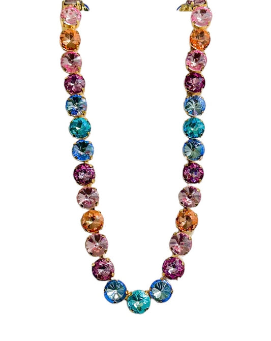 Pastel Colors Crystal Necklace