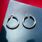 Silver Large Fat Tube Hoop Earrings - Reed House of Jewels