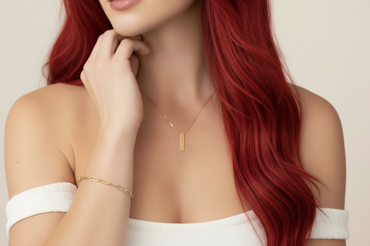 7" Gold Tone Paperclip Bracelet - Reed House of Jewels