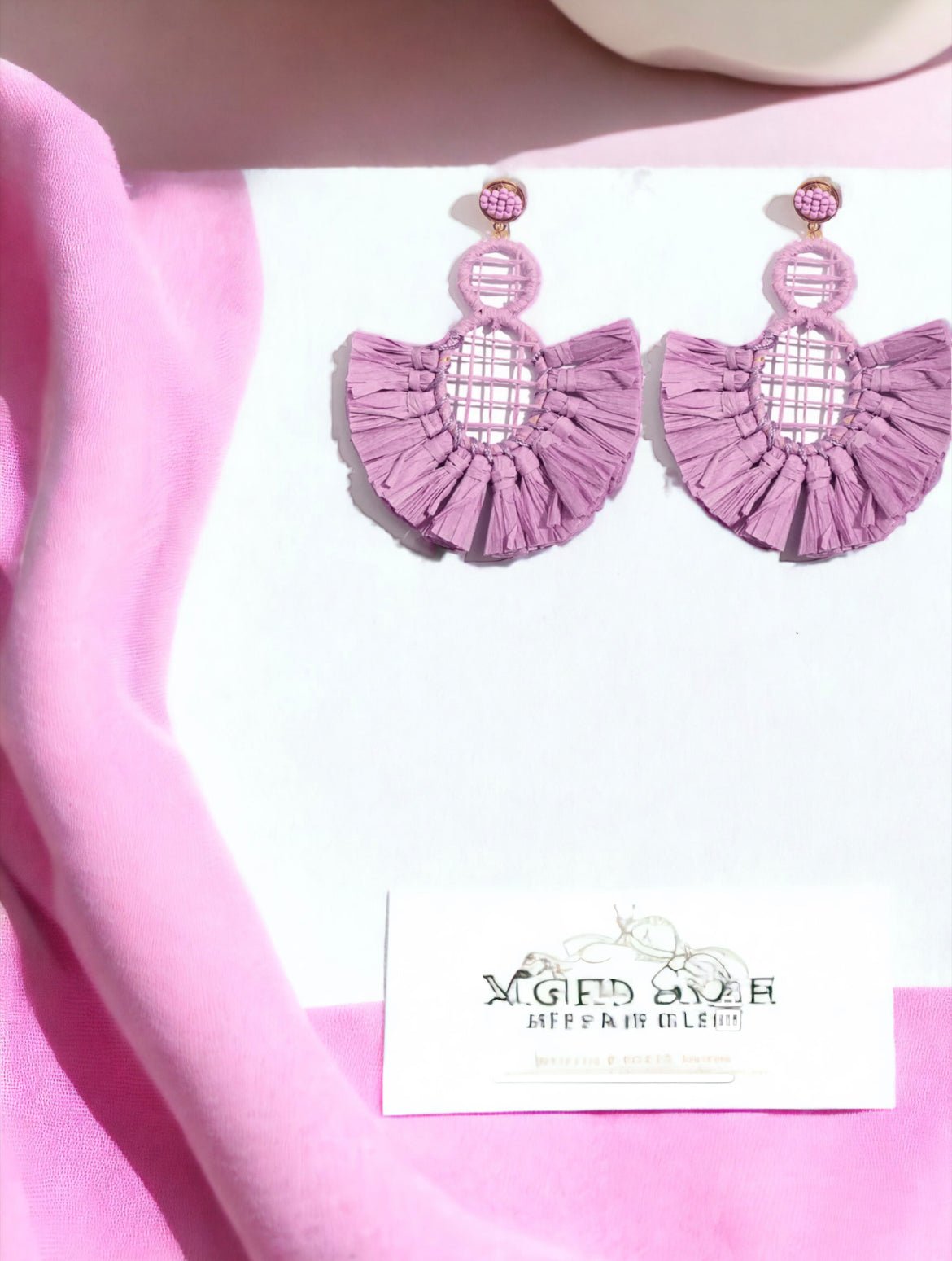 Jahmelia Dangle Earrings - Purple - Reed House of Jewels