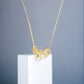5 Ring Gold and Crystal Pendant Necklace - Reed House of Jewels