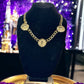 3 Lion Head Cuban curb chain link statement necklace - Reed House of Jewels