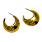 Gold Tone Vintage Dome Hoops - Reed House of Jewels