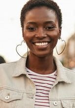 Gold Tone Flat Heart Hoop Earrings - Reed House of Jewels