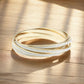5 - pc Two Tone Bangle Bracelets - Reed House of Jewels