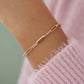Rose Gold - Toned Paperclip Bracelet - Reed House of Jewels