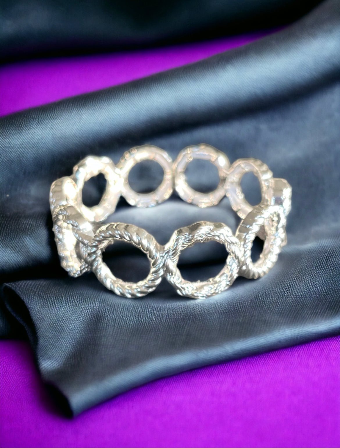 Silver Stretch Rope Bracelet - Reed House of Jewels