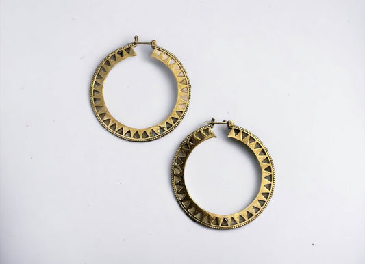 Shole Brass Earrings - Reed House of Jewels