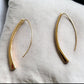 Gold Tone Thread Earrings - Reed House of Jewels