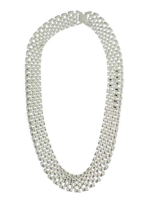 Silver Bismark Mesh Chain Necklace - Reed House of Jewels