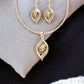 Pave Light Taupe Pendant Necklace and Drop Earring 2 - pc. Jewelry Set - Reed House of Jewels