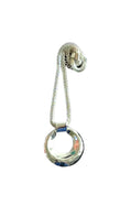 Silver Mesh Chain with Hammered Pendant Necklace - Reed House of Jewels