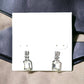 Emerald Cut Crystal Post Earrings - Reed House of Jewels