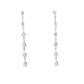 Silver Tone and Cubic Zirconia Dangle Earrings - Reed House of Jewels