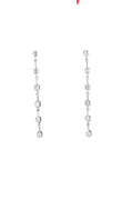 Silver Tone and Cubic Zirconia Dangle Earrings - Reed House of Jewels