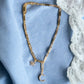 Star and Moon Gold Tone and Crystal 19" + 3" Necklace - Reed House of Jewels